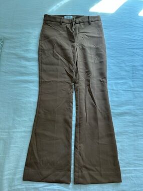 Women’s Brown Flared Dress Pants